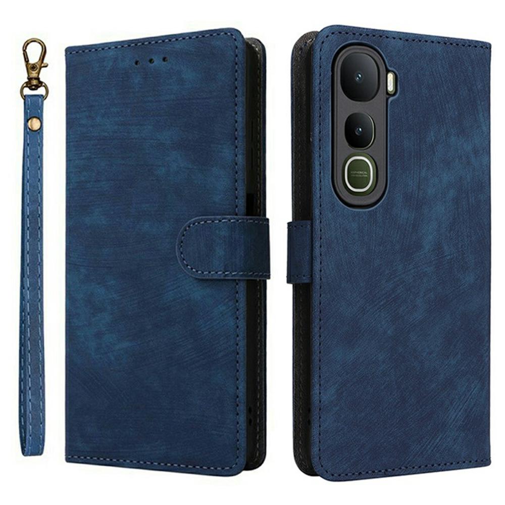 For vivo Y400 5G/4G Case Wallet RFID Blocking PU Leather Phone Cover Stand with Strap