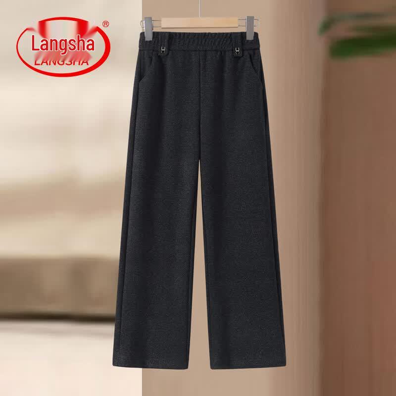LangSha Women s Spring Slim-Fit Straight-Leg Casual Pants 5XL (140-155 jin)