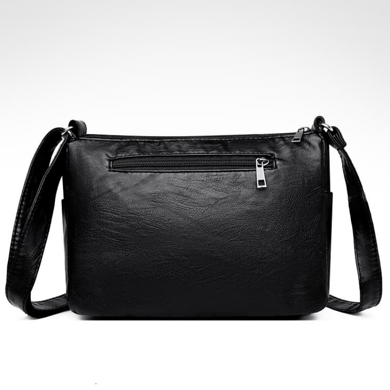 PU zipper shoulder crossbody small square bag
