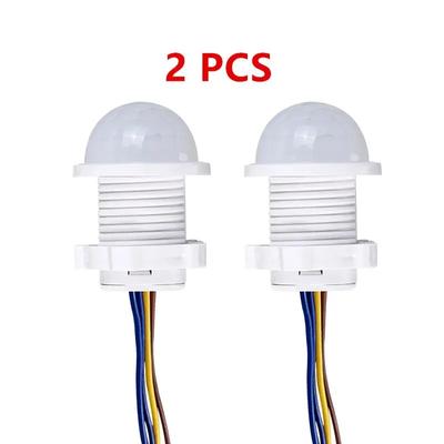 2 Stück Smarte PIR-Sensor-Detektor-Schalter 110V 220V Infrarot-Bewegungssensor für den menschlichen Körper Induktions-Automatik Ein/Aus-Lichtschalter