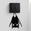 1pc Funny Cute Cat Switch Stickers Wall Cartoon Switch Sticker Wall Home Living Room Bedroom Parlor Decorations Home Accessories