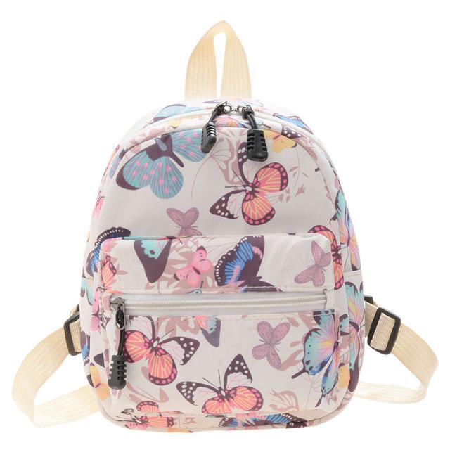 Women's Backpacks Trend Nylon Female Bag Animal Printing Small Ladies Backpacks School Bags for Teen Girls Knapsack