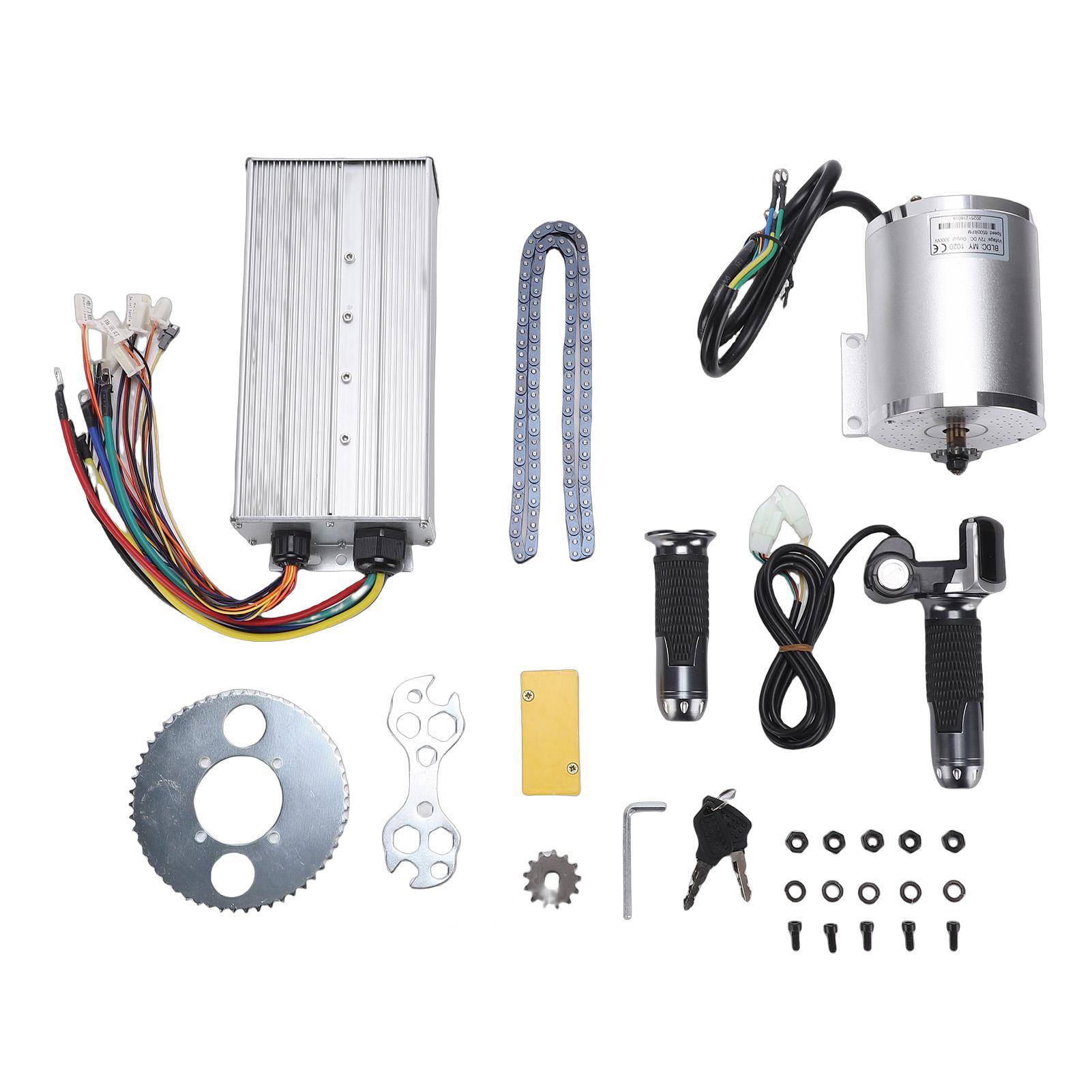 Tomtop Jms 3000W Electric Brushless Dc Motor Kit 72V 6500Rpm High Speed Motor With Controller And Throttle For Go Kart Electric