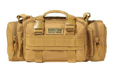 Cybertron Taška 4WAY Multifunkční pas přední Kompatibilní s MOLLE Ležérní Venkovní Vojenská Nepromokavá Khaki (crossbody ruka)