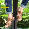 Mennsandaler Ekte skinn Menn Strandsko Merke Herre Fritidssko Herre Tøfler Joggesko Sommersko Flip Flops