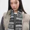 UNISEX Fair Isle Scarf [BLACK] / SBE4U96010