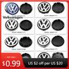 For VOLKSWAGEN VW 2025 Hot 4pcs Car Wheel Center Cover Stickers Hub Cap Auto decoration accessories For Volkswagen R Golf 4 Moti fshm03