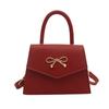 Bow square bag women's foreign versatile handbag 2025 new texture shoulder messenger bag women's bag wholesale