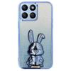 Pour Honor X8b 4G Étui avec Support Lapin Mignon Antichoc Mince Housse de Téléphone