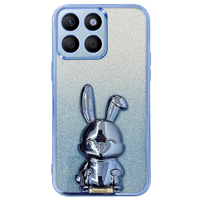 Pour Honor X8b 4G Étui avec Support Lapin Mignon Antichoc Mince Housse de Téléphone
