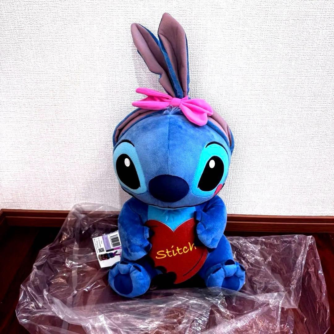 [Prize] Stitch stuffed toy with ribbon