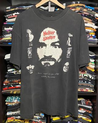 Vintage Charles Manson Turné Y2K Alap Unisex Ajándék Minden Méret Unisex Póló
