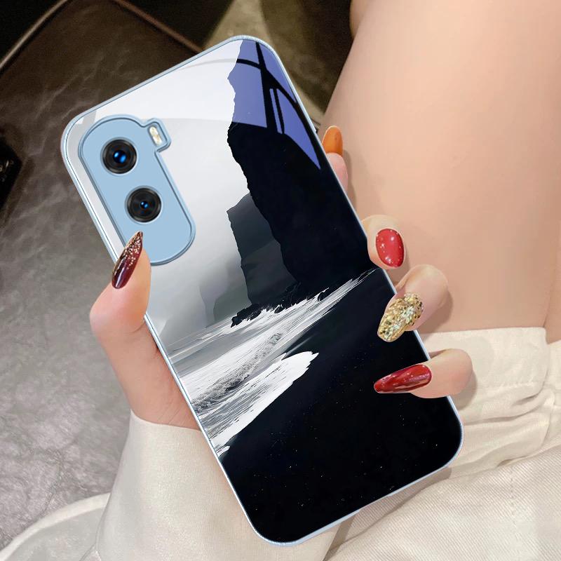 Personalized Lightning For Honor 200 90 8X 9X Pro Lite P50 P40 Nova 10 11i P60 Magic4 6 Mate 20 50 Tempered Glass Phone Case