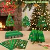 1D Christmas Tree Ornament Stickers DIY Card Set Cute Kids Cartoon Handmade Craft Gift for Holiday Celebrations Joy Kit