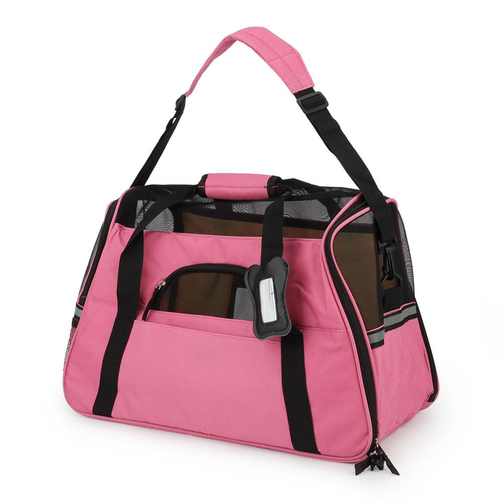 Reflective Pet Bag Portable Cat Carrier Travel Dog Shoulder Bag Pet Handbag Teddy Poodle