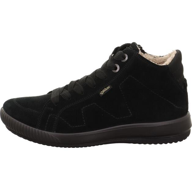 Женские полуботинки Legero Sneaker leder чёрные warmfutter