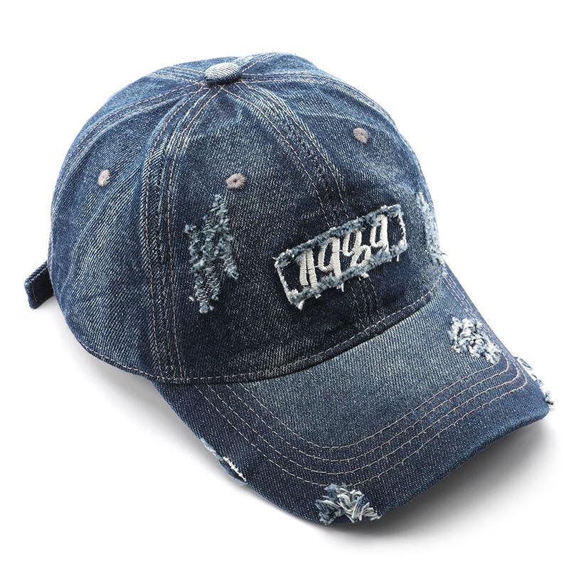 WR Japanese Retro Embroidered Denim Baseball Cap