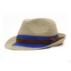 Summer color matching personalized Panama hat British jazz cool hat trendy brand sun hat fashionable versatile couple straw hat