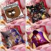 Cushion Cover Anti-dustmite Pillowcase Invisible Zipper Silky Short Plush Sofa Cushion Cover Printing Style