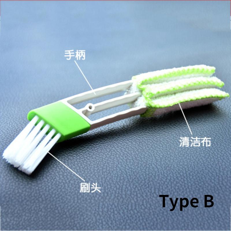 Car Air Conditioner Vent Brush Microfibre Car Grille Cleaner Auto Detailing Blinds Duster Brush Car-styling Auto Accessories