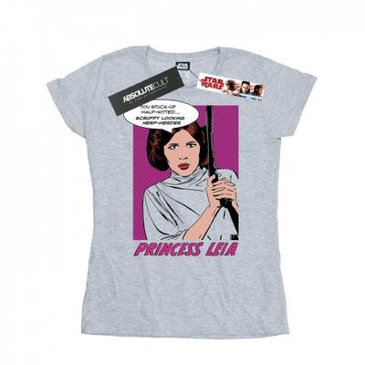 Womens/Ladies Princess Leia Pop Art Cotton T-Shirt
