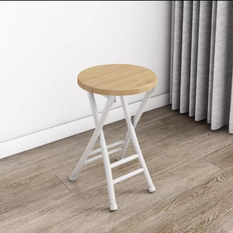 Portable Folding Chair With Backrest Home Dining Student Dorm Office Training Lightweight Metal Frame