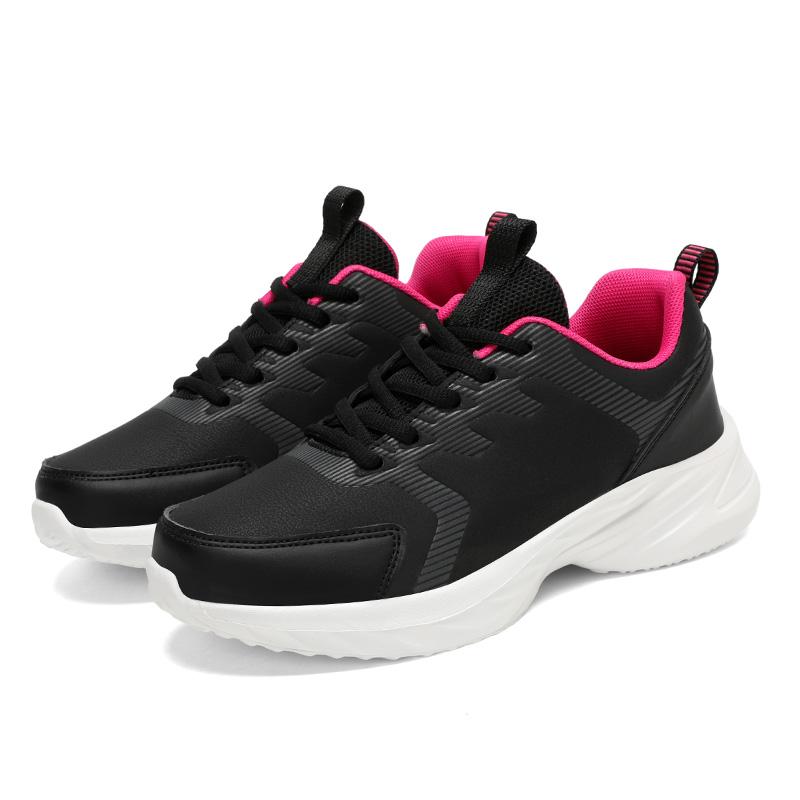 

Fashion Women s Shoes Non-slip Travel Casual Sports Shoes New Soft Sole Lightweight Leather Top Waterproof Student Running Shoes Tide 35