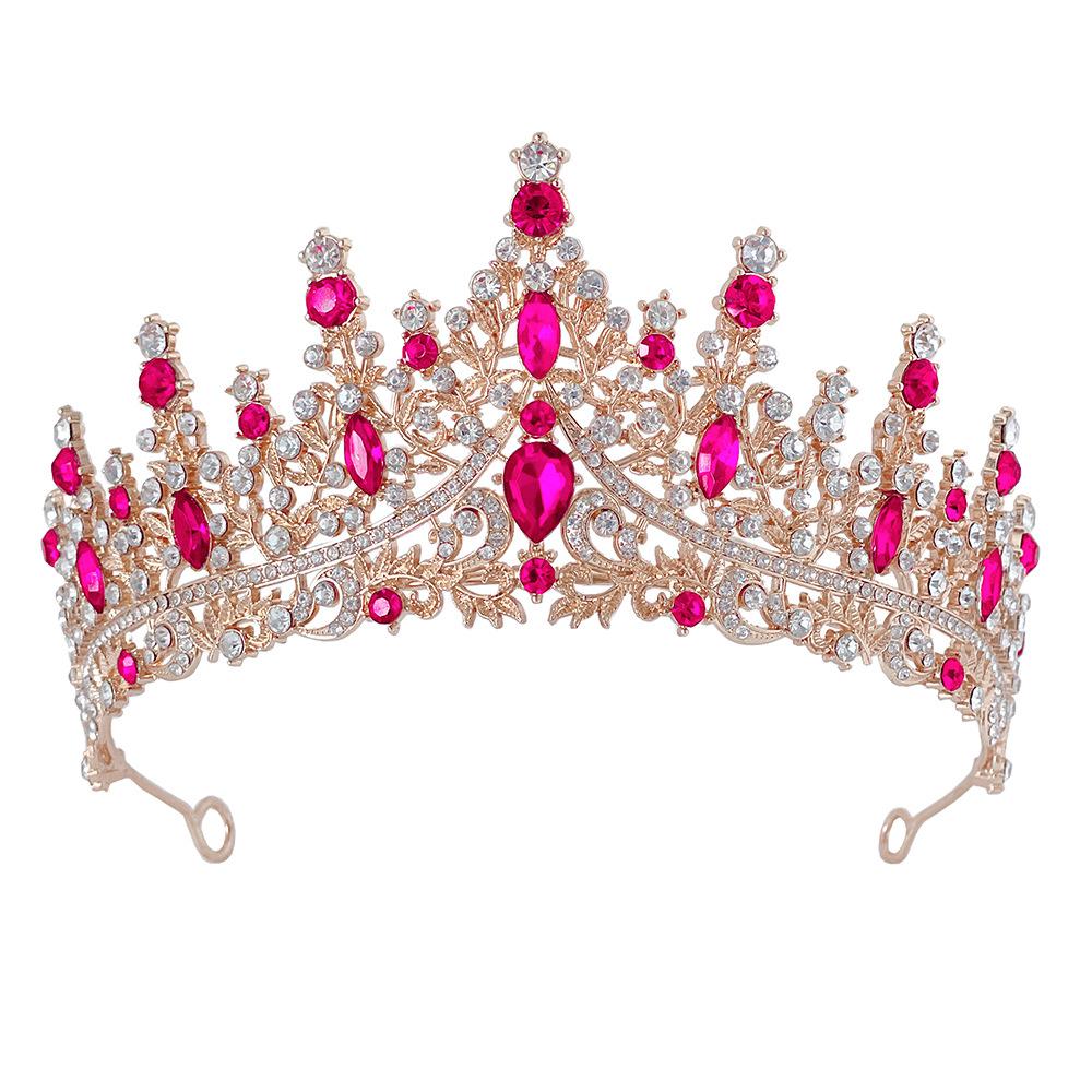 New Wedding Crown Headdress Bride Elegant Luxury Rhinestone Wedding Dinner Wedding Style Crown