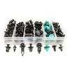 120 Pcs Car Door Panel Mixed Size Fastener Clip +50 Pcs Wrap Cable Fixed Clamp