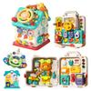 Baby Busy House Sensoriska Montessori-leksaker 3D Busy Board Musik Ljusströmbrytare Finmotorik Träningsspel Pedagogiska Leksaker För Barn