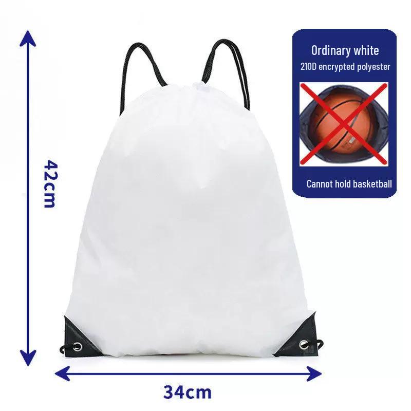 Customizable Waterproof Oxford Large Capacity Drawstring Backpack with Logo Print