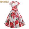 Modische Sommer Frühling Kurzarm Rundhals Freizeitkleider