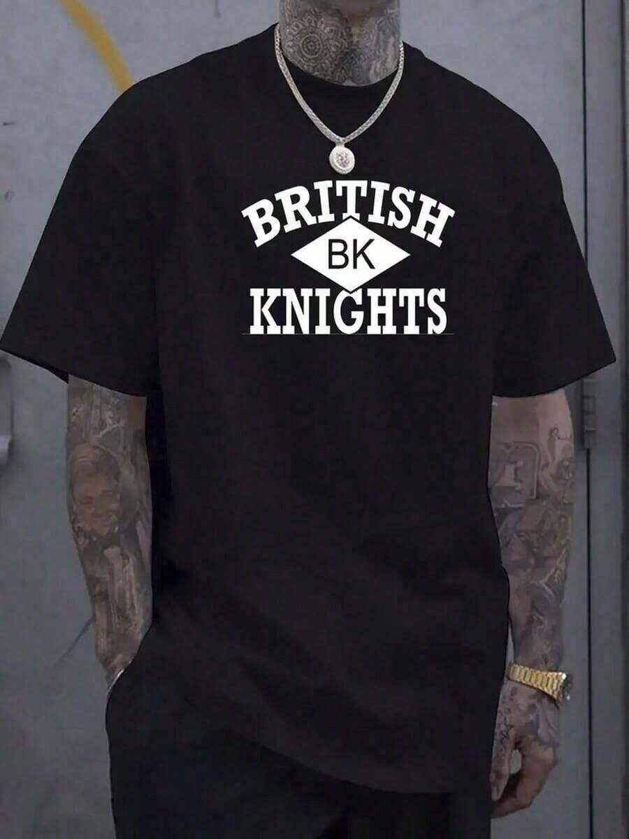 British Knight Pattern Printed Unisex T-Shirt S