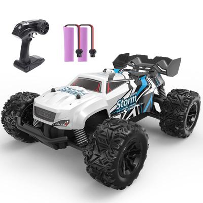 DEERC 120 Ölçek 2.4GHz RC Çocuklar için Arazi Aracı, Elektrikli RC Araba, Her Arazi, Bağımsız Süspansiyon Sistemi, Uzaktan Kumandalı Araba, Oyuncak Araba, Hediye için