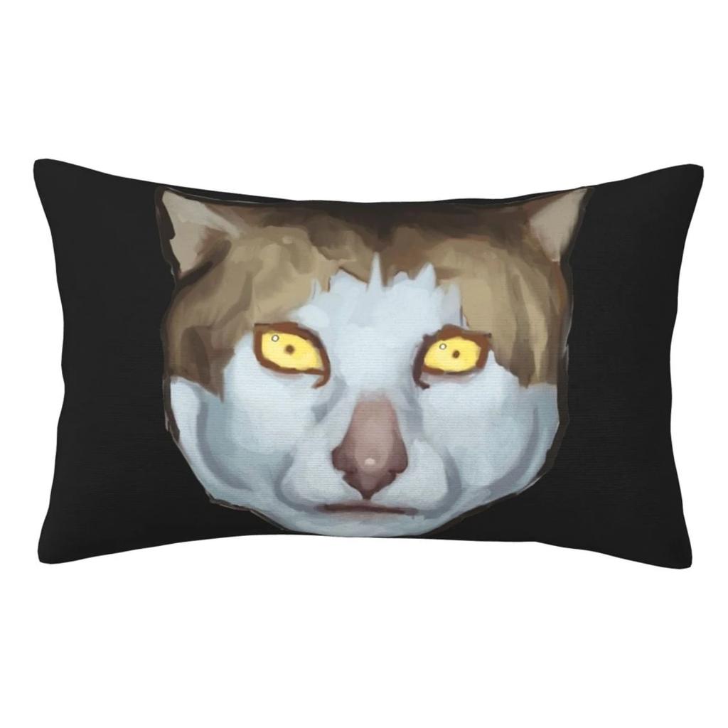 Monday Left Me Broken Cat Pillowcase Double-sided Printing Polyester Cushion Cover Decor Pillow Case Cover Seat Zippered 40X40cm