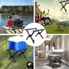 Folding Outdoor Camping Refrigeration Rack Foldable Alloy Ice Bucket Rack Hiking BBQ Picnic Stand Luggage Rack Anti Slip Rack