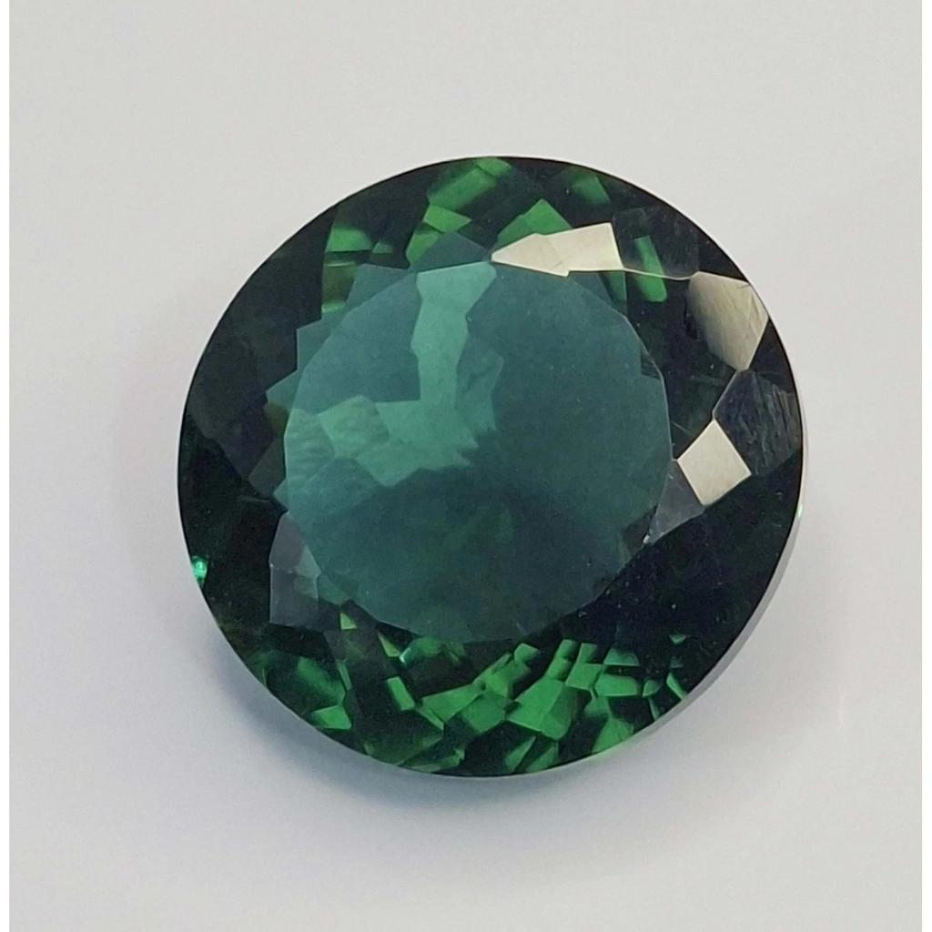 Natural Green Tourmaline 15-17 Ct Round Cut Certified Stunning Loose Gemstone