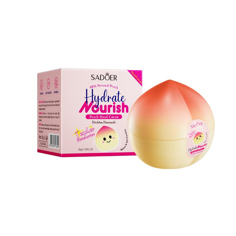 SADOER Mango Brzoskwinia Aloes Cytryna Krem do Rąk Nawilżający Rozjaśniający Naprawczy Kremy do Rąk do Pielęgnacji Skóry Dłoni