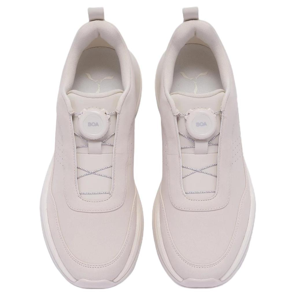 Li Ning 1990 Schlicht Bequem Vielseitig Langlebig Leicht Low-Top Freizeitschuhe Damen Sneaker Felsweiß Grau ALLV016-1