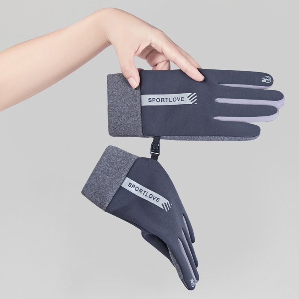 Outdoor Touch Screen Riding Cycling Cold Proof Windproof Full Finger Mittens Winter Gloves
