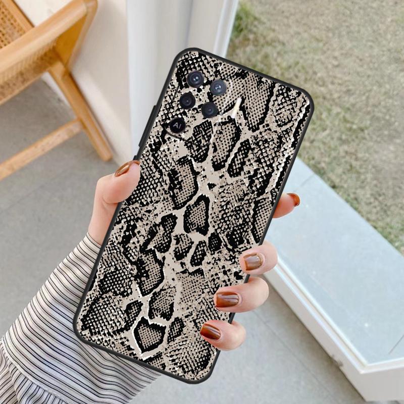 Snake Skin Case For Oppo A60 A80 A40 A17 A57 A77 A74 A54 A94 A78 A98 A18 A38 A58 A96 A76 A16 A15 A5 Pro