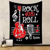 Rock and Roll Guitar Design Patterned tapestry home decor, suitable for bedroom and living room, gift