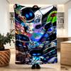 Cosmic Bot Crew Print Blanket - Soft & Comfortable, for Bedroom, Travel, Sofa, Home Decoration - Birthday Christmas Gift for Friend