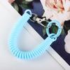 With Metal Clasp Key Chain Holder Key Hooks Keyring Stretch Spring Coil Anti-lost Lobster Clasp