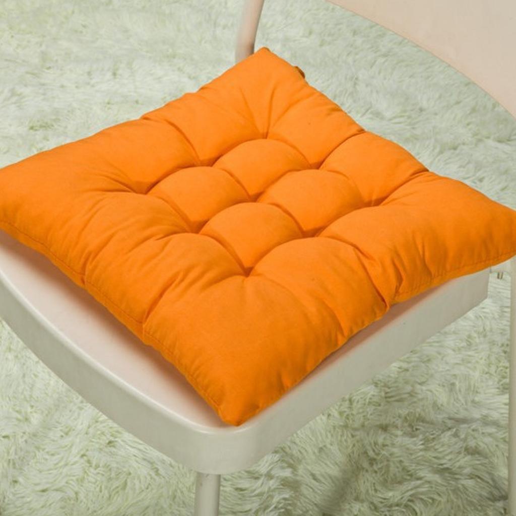 Thickened Dining Chair Seat Pad 46x46cm Slip Proof Chair Cushion for Kitchen Garden Office Patio Multi Color
