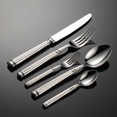 Römischer Griff 304 Edelstahl Besteckset Hochzeits-Tischdekoration Messer Gabel Löffel Moderne Küchenutensilien Komplettes Geschirrsets