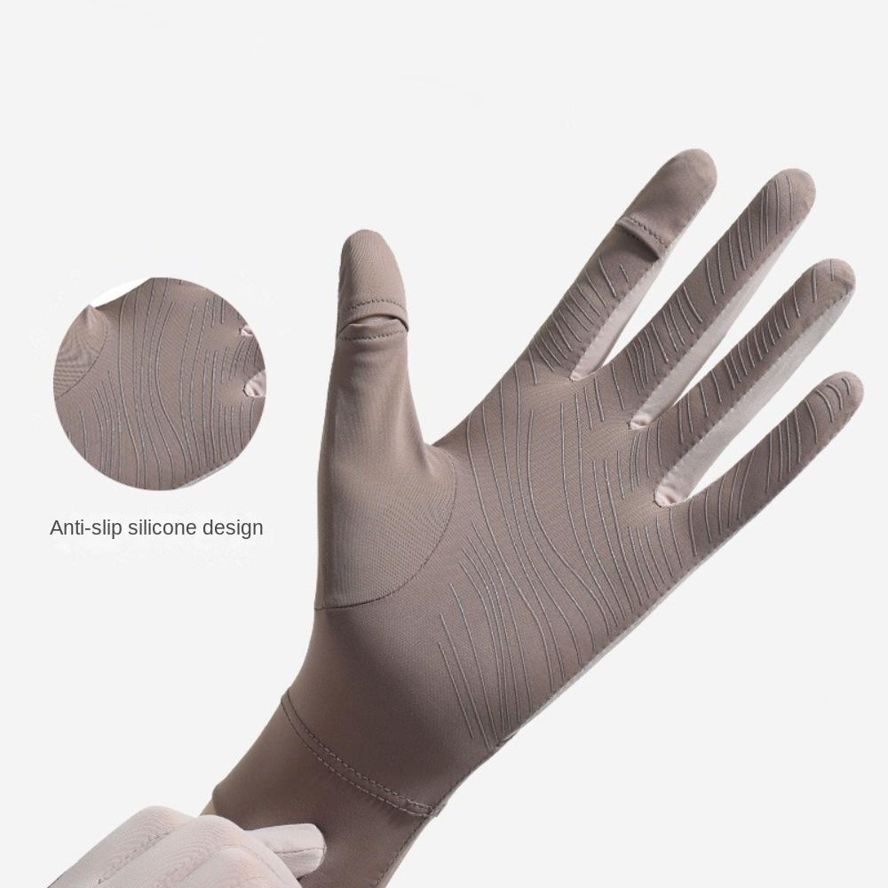 Highly Elastic Ice Silk Gloves Touch Screen Driving Mittens Riding Driving Gloves Outdoor Sports