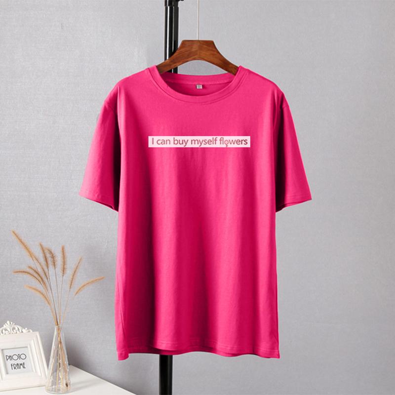 Shellsuning Casual Soft Cotton High Street Tees Trendy Letter Graphic T Shirts Women 2023 Summer Korean Short Sleeve Female Tops