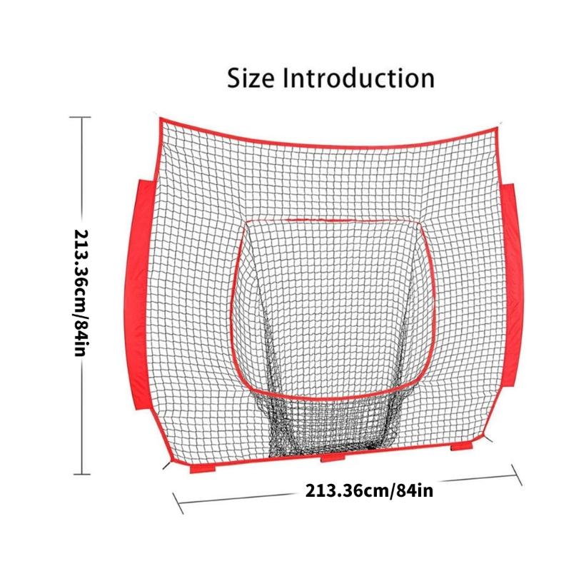 7x7ft Baseball Practice Net Nylon Baseball Replacement Net for Indoor Outdoor Easy Setups Practice Netting Enduring