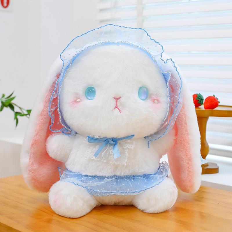 

Рюкзак Лолита Зайчик Японский стиль Девичье сердце Милый плюшевый рюкзак с маленьким кроликом для девочек Подарок на день рождения 28cm